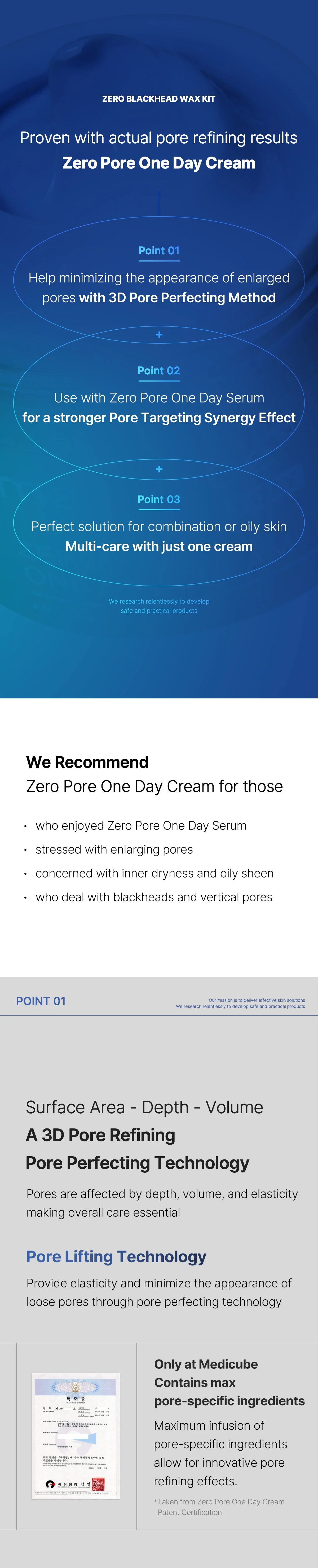 Zero Pore One-day Cream Luxury Spa near me